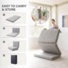 Tri-Fold Memory Foam Mattress, 4 inch Twin XL Folding Mattress with Collapsible and Washable Cover, Travel and Guest Mat, 80"×38"×4", Grey - Image 6