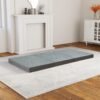 Tri Folding Memory Foam Mattress, 3 inch Tri Folding Mattress Topper, Twin Size - 38""x 75""x 3"", Grey - Image 3