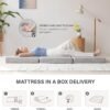 Tri-Fold Memory Foam Mattress, 4 inch Twin XL Folding Mattress with Collapsible and Washable Cover, Travel and Guest Mat, 80"×38"×4", Grey - Image 8