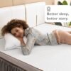 BedStory 3 Inch Mattress Topper Twin - Gel Infused Memory Foam Mattress Topper - Bed Toppers Twin Size with Removable & Washable Cover, CertiPUR-US Certified - Image 3