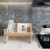 Wooden Tabletop Bookshelf Titled Desktop Bookshelf Cookbook Shelf,Small Bookcases for Magazine Books CDs,Book Rack Desk Book Organizer in Living Room/Office/Bedroom (Burlywood) - Image 10