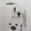 Umbra Flex Hanging Shower Caddy, Bathtub Shelf and Bathroom Organizer, White - Image 9