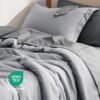 Bedsure Extra Long Twin XL Comforter Set - 14 Pieces Freshman Dorm Laundry Supplies, Grey Bed in a Bag with Comforter Sets, Towel Sets, Mattress Protector, Bedside Caddy, Laundry Bag and Eye Mask - Image 8