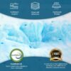BedsPick 3 Inch Twin XL Memory Foam Mattress Topper,Memory Foam Dorm XLong Single Mattress Pad Twin Extra Long Gel Infused Mattress Topper for College Dorm - Image 3