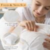 WhatsBedding 3 Inch Memory Foam Mattress Topper Twin Size, 1600 GSM Shredded Memory Foam Filled Pillow Top, Fluffy & Soft Bed Topper, 4 Anchor Elastic Bands, Anti-Slip Bottom, 39x75 - Image 4