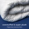 ViscoSoft Fiberfill Pillow Top Mattress Topper Pad Overstuffed Premium Support - Quilted Pillow Top - Deep Pockets for Secured Fit (Rayon from Bamboo, Twin) - Image 7