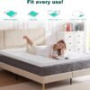 WAVV Gel Memory Foam Mattress Topper Cooling Mattress Pad Bed Medium Support,with Removable and Washable Cover,CertiPUR-US Certified. - Image 8