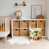 Baby Laundry Hamper,kids laundry Basket,Waterproof Storage Bin for Bedroom,Clothes Organizer Basket,Toys Box,Room Decor Size:12" L X 12" W X 16" H - Image 5