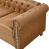 Air Leather Upholstered Sofa Couch Set of 2, 2-Piece Living Room Set, Including Rolled Arm 3-Seater Sofa and Loveseat - Image 10