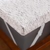 Subrtex 3 inch Gel-Infused Memory Foam Mattress Topper Twin XL Size for College and Dorm, Breathable Bed Toppers with Removable Washable Cover - Image 3