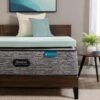 Beautyrest Thermagel Deluxe Cooling Pressure-Relieving Memory Foam Mattress Topper, Twin, 3-Inch, Blue - Image 3