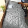Bedsure Twin XL Comforter Set - Extra Long 5 Pieces Dorm Bedding Sets, Pinch Pleat Grey Bed in a Bag with Comforter, Sheets, Pillowcase & Sham - Image 4
