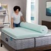 Beautyrest Thermagel Deluxe Cooling Pressure-Relieving Memory Foam Mattress Topper, Twin, 3-Inch, Blue - Image 5
