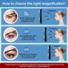 20X Magnifying Mirror with Light, 20x Magnifying Mirror with 3 Suction Cups, 3 Color Dimmable Lighted Makeup Magnifying Mirror, 6'' Travel Magnifying Mirror, 20x Magnification with Tweezers & Scissors - Image 6