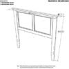 Twin Panel Headboard in Walnut - Image 4
