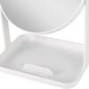 Zadro 7" Round Makeup Organizer with Mirror 5X/1X Magnifying Makeup Mirror for Makeup Vanity Mirror 6.75" Mirror Heads - Image 6
