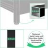 AZL1 Life Concept Storage Dresser End/Side Table Night Stand Furniture Unit - Small Standing Organizer for Bedroom, Office, and Closet - 2 Drawer Removable Fabric Bins - Dark Grey - Image 9
