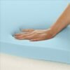 Amazon Basics Cooling Gel-Infused Memory Foam Mattress Topper, CertiPUR-US Certified, 2 Inches, Twin, Blue - Image 6