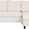 Babion 79" Convertible Sectional Sofa Couch, Linen Fabric L-Shaped Couch 3-Seat Sofa with Removable Ottoman for Living Room, Apartment and Compact Spaces, Beige - Image 5