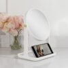 Zadro 7" Round Makeup Organizer with Mirror 5X/1X Magnifying Makeup Mirror for Makeup Vanity Mirror 6.75" Mirror Heads - Image 5