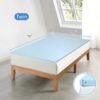 BLKMTY Mattress Topper Twin Mattress 3 Inch Bed Topper Ventilated Memory Foam Mattress Topper Cooling Gel Infusion Cooling& Breathable Soft Mattress in a Box, Blue - Image 3
