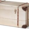 Baxton Studio Bechet Storage Trunk, Silver (154-9188-HiT) - Image 2