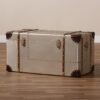Baxton Studio Bechet Storage Trunk, Silver (154-9188-HiT) - Image 9