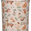 38L Round Laundry Hamper Forest Little Animals Storage Basket Waterproof Coating Deer Squirrel Fox Hedgehog Bird Organizer Bin For Nursery Clothes Toys - Image 2