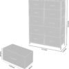 AZL1 Life Concept 10 Drawer Dresser - Fabric Storage Tower, Organizer Unit for Bedroom, Living Room, Hallway, Closets & Nursery - Sturdy Steel Frame, Wooden Top & Easy Pull Fabric Bins, Dark Grey - Image 4