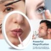 30X Magnifying Mirror with Lights, 6inch Large Makeup Magnifying Mirror, Lighted 30X High Magnifying Mirror, Travel Magnifying Mirror with Lights 30X, Portable LED Magnified Mirror with 3 Suction Cups - Image 8