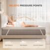 Sweetnight 4 Inch Gel Memory Foam Mattress Topper Twin - Dual-Layer Foam with Washable Cover, Cooling Comfort, and Non-Slip Design for a Restful Sleep - Image 3