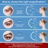 30X Magnifying Mirror with Lights, 6inch Large Makeup Magnifying Mirror, Lighted 30X High Magnifying Mirror, Travel Magnifying Mirror with Lights 30X, Portable LED Magnified Mirror with 3 Suction Cups - Image 3