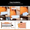Squirrel-Bedside Perch for College Dorm Room Lofted Bed, Floating Organizer with USB-C & A Charging Ports, Small Spaces, Bed Side Caddy & Nightstand, Device & Bottle Holder, Dorm Essential, Robin Egg - Image 7