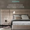 2 Inch Twin XL Memory Foam Mattress Topper, Charcoal Infused Mattresses Pad for College Dorm, Soft Extra Long Twin Bed Toppers, CertiPUR-US Certified - Image 9