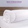 3 Inch Twin XL Mattress Topper Cover, Lavender Infused Bamboo Zippered Cover for Mattress Topper, Twin Extra Long Adjustable Straps, Removable and Washable - Image 8