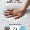 3 Inch Gel Memory Foam Mattress Topper Twin, Medium Firm Foam Mattress Topper, Plush Foam Bed Topper for Pressure Relief, Removable Cover, CertiPUR-US Certified - Image 6