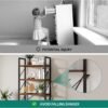 YITAHOME 5 Tiers Bookshelf, Artsy Modern Bookcase, Book Rack, Storage Rack Shelves Books Holder Organizer for Books/Movies in Living Room/Home/Office - Rustic Brown (FTOFBC-0016) - Image 8