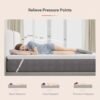 Sweetnight 3 Inch Mattress Topper Twin, Gel Mattress Topper for Cooling Sleep & Pressure Relieving, Foam Mattress Topper with Breathable Knitted Cover, CertiPUR-US Certified, Plush, Twin Size - Image 3