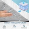 2 Inch Twin XL Memory Foam Mattress Topper, Charcoal Infused Mattresses Pad for College Dorm, Soft Extra Long Twin Bed Toppers, CertiPUR-US Certified - Image 5
