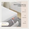 Sweetnight 4 Inch Twin Mattress Topper, High Density Memory Foam Mattress Topper for Enhanced Support & Pressure Relief, Medium Firm Mattress Topper with Non-Slip Design - Image 3