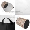 38L Round Laundry Hamper Forest Little Animals Storage Basket Waterproof Coating Deer Squirrel Fox Hedgehog Bird Organizer Bin For Nursery Clothes Toys - Image 5