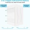 3 Inch Firm Twin XL Mattress Topper for College Dorm, Re:flip Memory Foam Bed Topper with Soft & Firm Options for Pain Relief, Mattress Topper with 2-Sided Cover, CertiPUR Certified, Dorm Bed - Image 4
