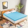 subrtex 2 Inch Memory Foam Mattress Topper Twin XL Gel-Infused Cooling Pad Pressure Relief Ventilated Bed Mattresses Topper, CertiPUR-US Certified Blue - Image 9