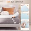 Sweetnight 4 Inch Gel Memory Foam Mattress Topper Twin - Dual-Layer Foam with Washable Cover, Cooling Comfort, and Non-Slip Design for a Restful Sleep - Image 5