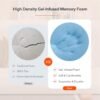 Sweetnight 3 Inch Mattress Topper Twin, Gel Mattress Topper for Cooling Sleep & Pressure Relieving, Foam Mattress Topper with Breathable Knitted Cover, CertiPUR-US Certified, Plush, Twin Size - Image 7