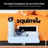 Squirrel-Bedside Perch for College Dorm Room Lofted Bed, Floating Organizer with USB-C & A Charging Ports, Small Spaces, Bed Side Caddy & Nightstand, Device & Bottle Holder, Dorm Essential, Robin Egg - Image 3