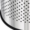 Torre & Tagus Metro Chrome Metal Nested Breathable Laundry Hamper Baskets with Wooden Lids, Set of 2 - Image 6