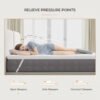 Sweetnight 4 Inch Twin Mattress Topper, High Density Memory Foam Mattress Topper for Enhanced Support & Pressure Relief, Medium Firm Mattress Topper with Non-Slip Design - Image 4