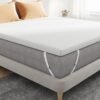 Sweetnight 3 Inch Mattress Topper Twin, Gel Mattress Topper for Cooling Sleep & Pressure Relieving, Foam Mattress Topper with Breathable Knitted Cover, CertiPUR-US Certified, Plush, Twin Size - Image 2