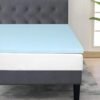 BLKMTY Mattress Topper Twin Mattress 3 Inch Bed Topper Ventilated Memory Foam Mattress Topper Cooling Gel Infusion Cooling& Breathable Soft Mattress in a Box, Blue - Image 2